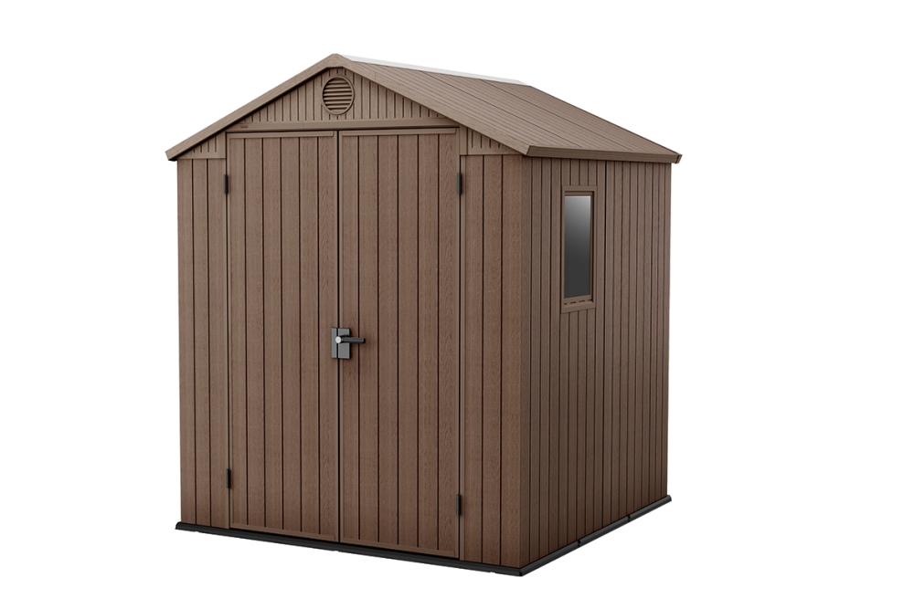 Zahradní domek Keter Darwin 6x8 - 221 x 244 x 190 cm - hnědý