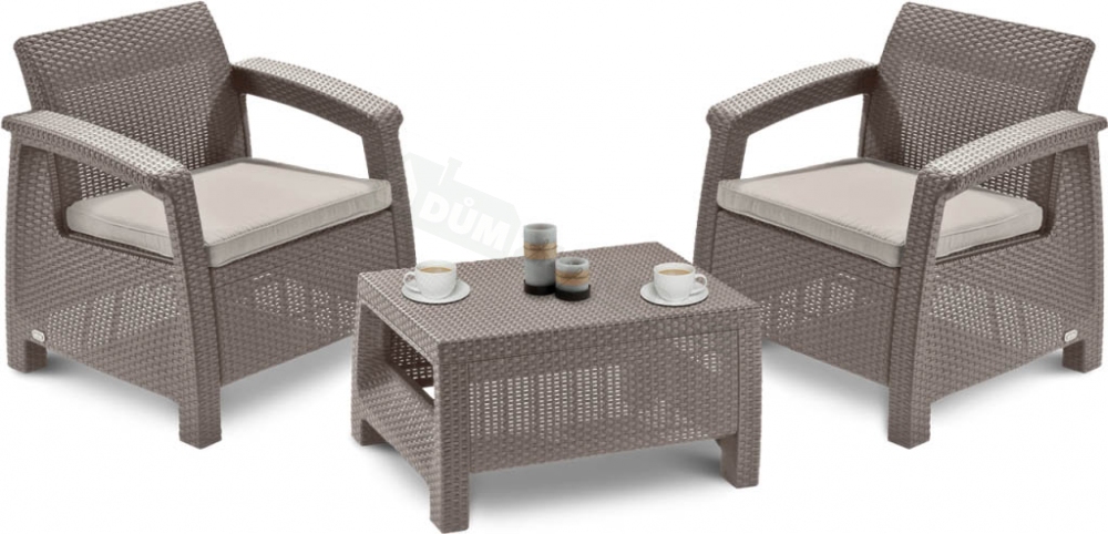 KETER Allibert Corfu Weekend 2+1 - cappuccino
