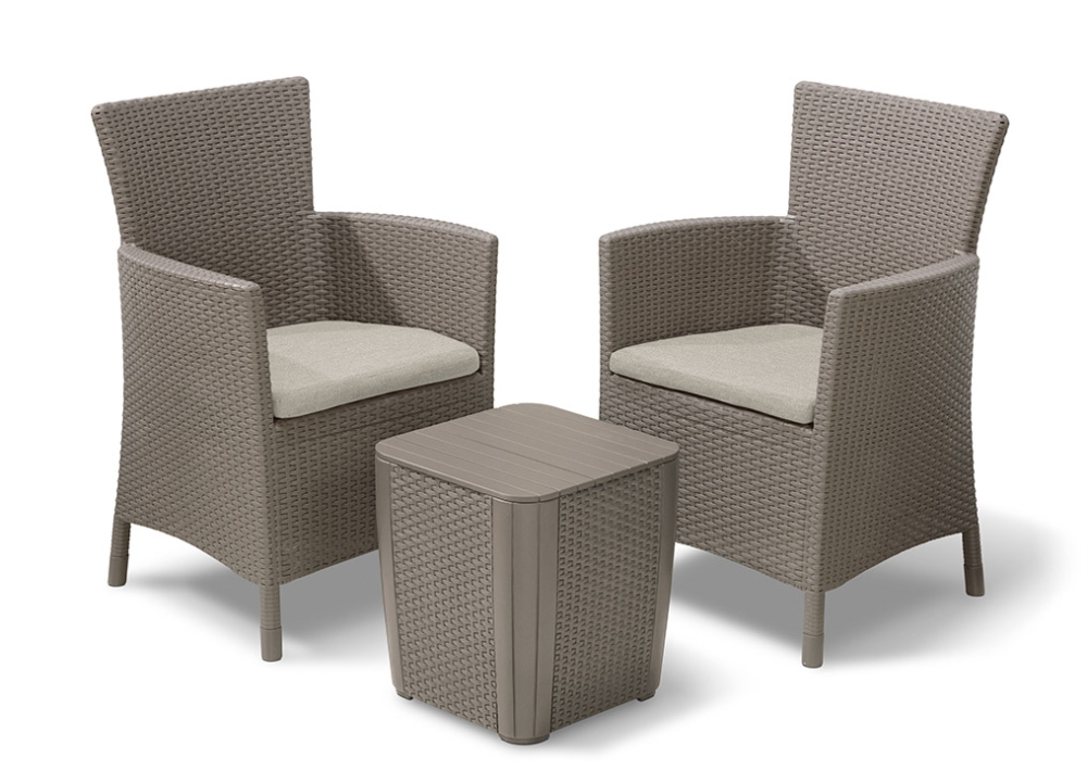 Keter Zahradní Jídelní Set 3 Kusy Iowa 224383 - Cappuccino