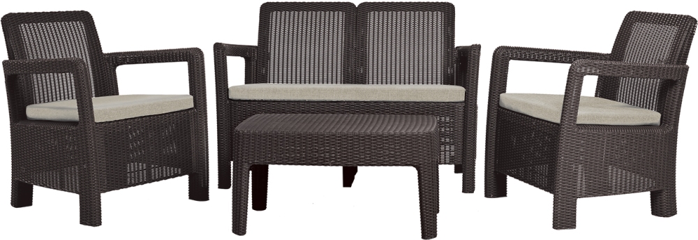Zahradní set KETER TARIFA Lounge set - hnědá / béžová