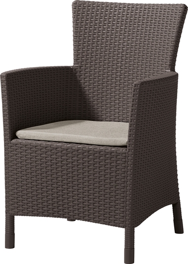 Zahradní křeslo Keter Iowa - 62 x 60 x 89 cm - hnědá / béžová