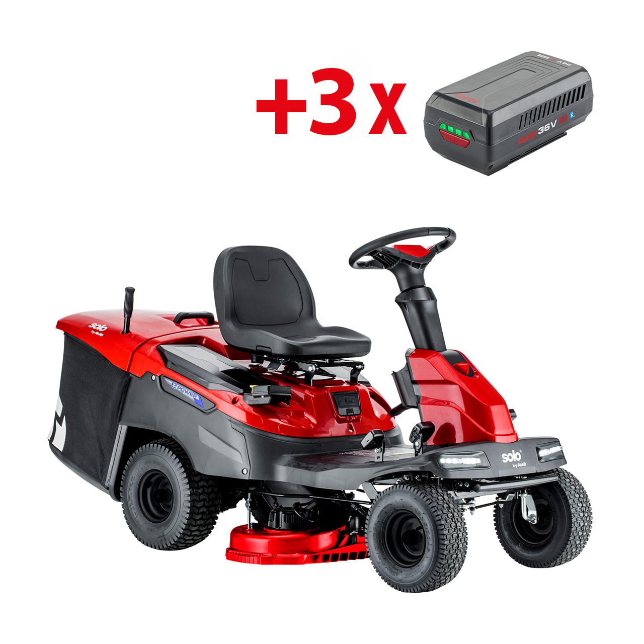 Solo by AL-KO R 74.5 LI 36V - akumulátorový MiniRider (s 3x 8,0 Ah akumulátory a nabíječkou)