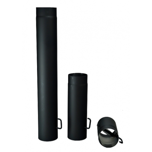 Kovo KRAUS Roura kouřová silnostěnná s klapkou 130mm / 250mm / 1,5mm