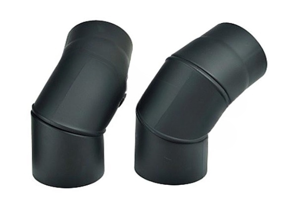 Kovo KRAUS Koleno kouřové 120mm stavitelné / 0 - 90° silnostěnné 1,5mm