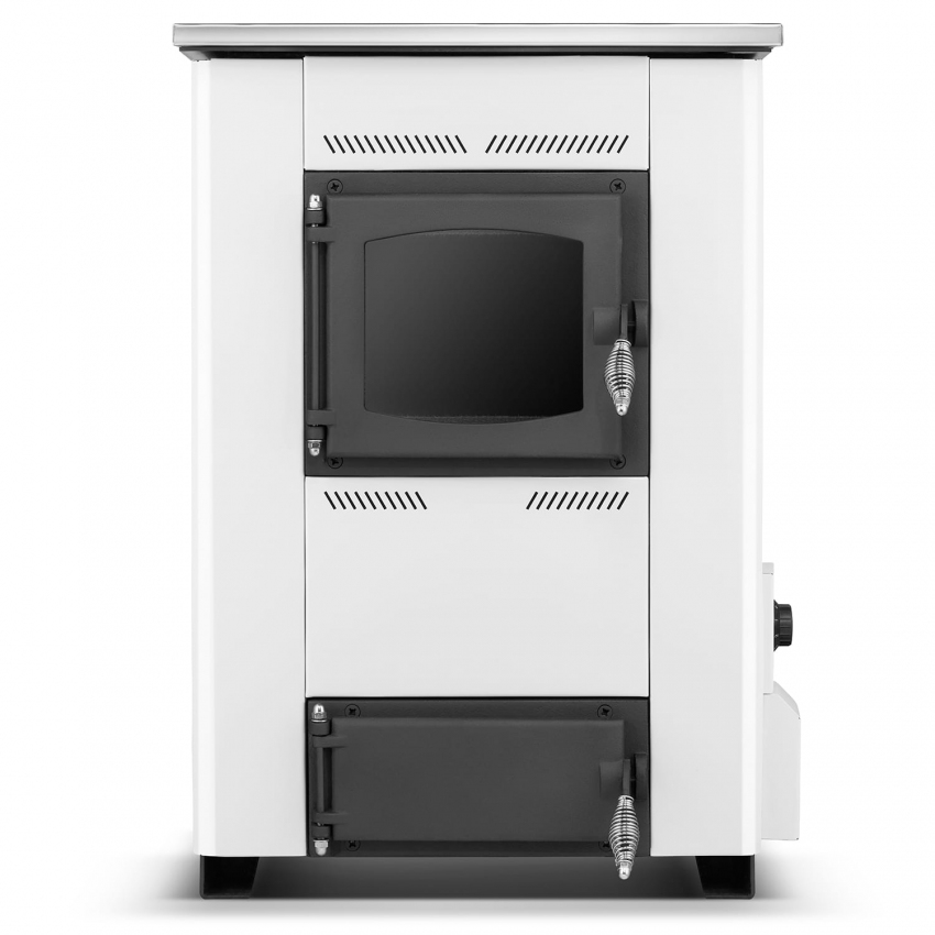 Termomont Sporák / kotel s varnou deskou a výměníkem TEMY ES 25 kW - bílý