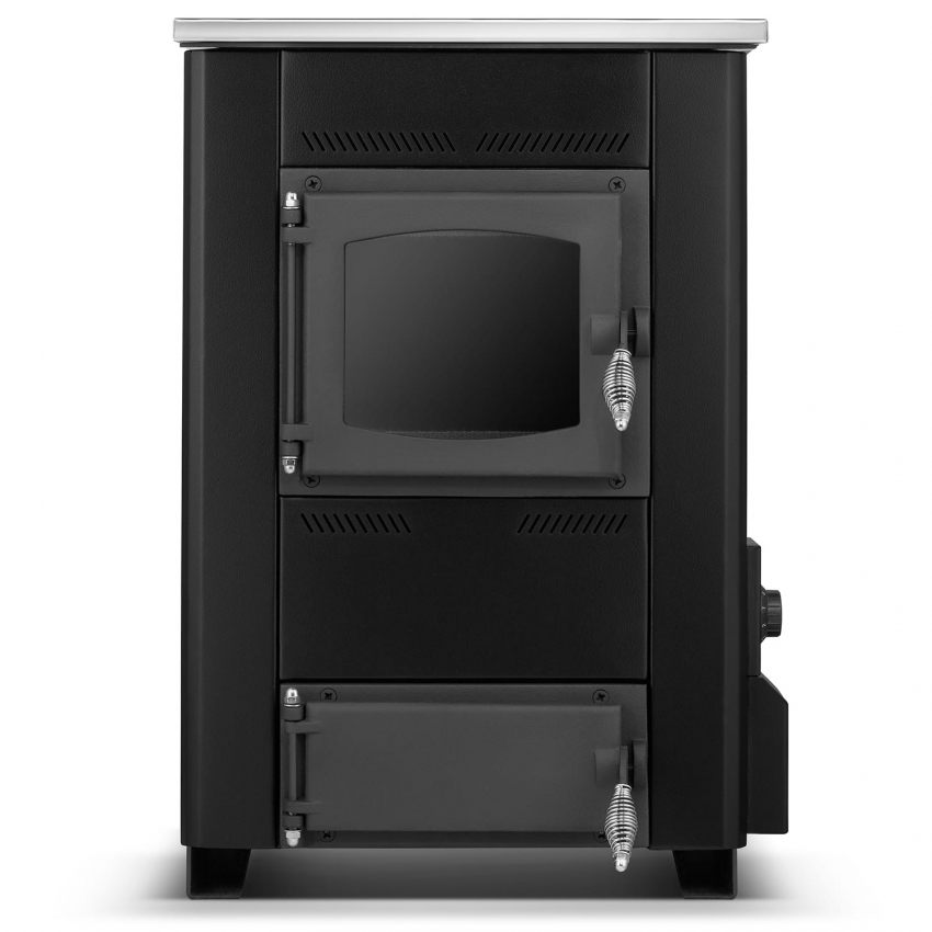 Termomont Sporák / kotel s varnou deskou a výměníkem TEMY ES 15 kW - černý