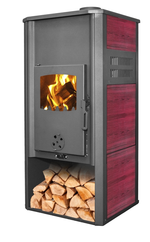 BLIST Krbová kamna Ambasador / ROMA E - 22 kW s výměníkem - red