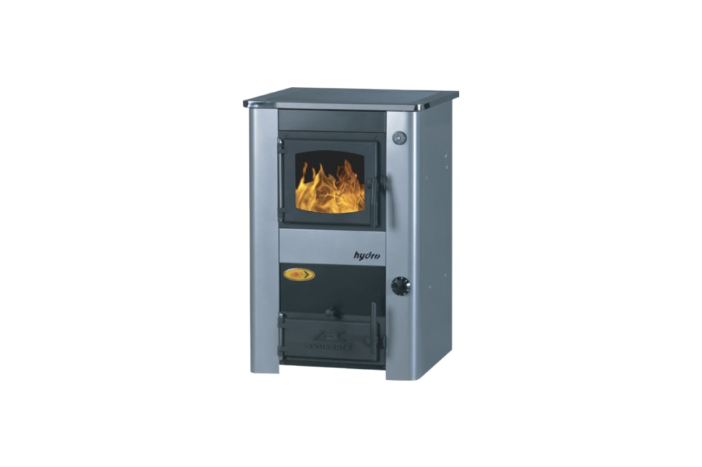 Kamna s výměníkem a varnou plotnou Concept 2 Mini - 17,1 kW - šedý