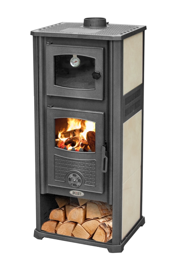 BLIST Krbová kamna Roma G s troubou na pečení - 13 kW - Beige