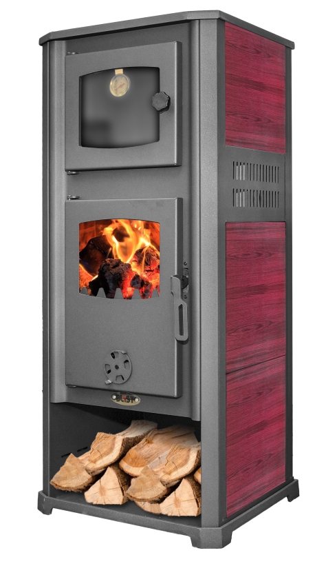 Krbová kamna Blist ROMA S s troubou na pečení - Red