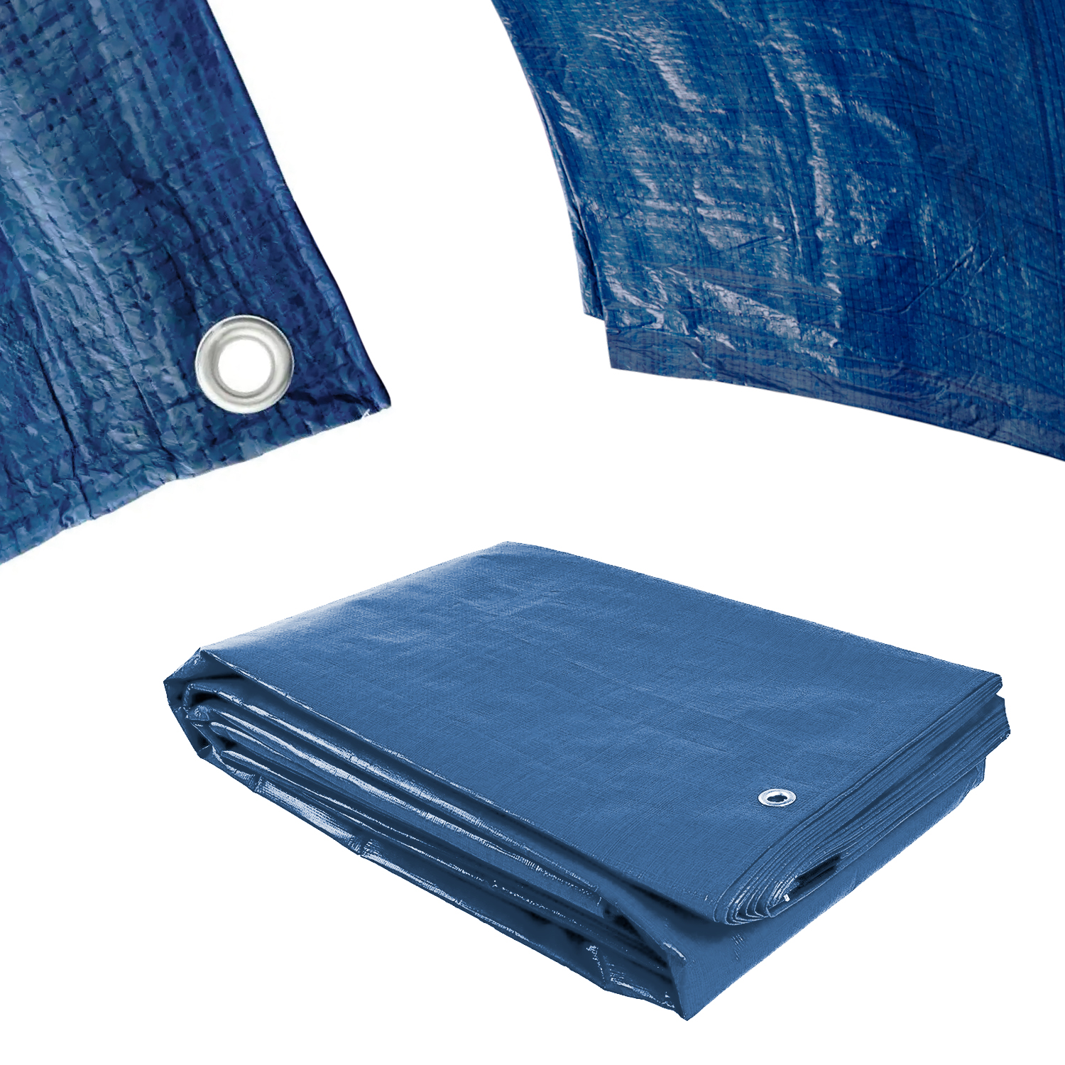 Plachta Procraft BT3x5 50g/m2 nepromokavá s oky 3x5 m modrá | BT3x5