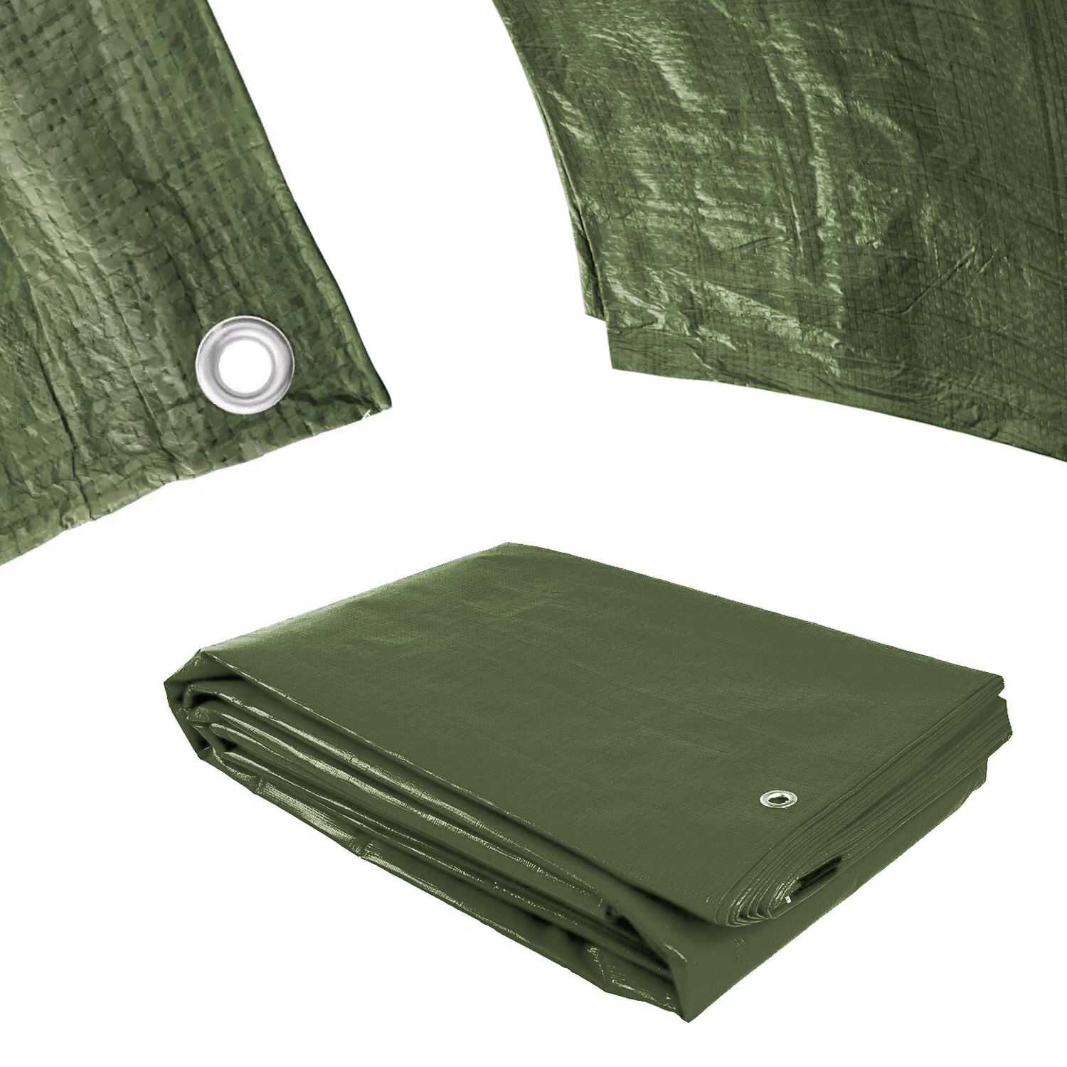 Plachta Procraft GT3x5 120g/m2 nepromokavá s oky 3x5 m zelená | GT3x5
