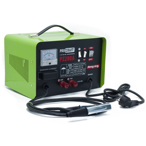 Procraft  PZ280A - nabíječka autobaterií se startovacím zdrojem