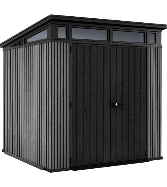 KETER PENT Signature VERTICAL zahradní domek 7x7 - šedý, 216 x 226 x 216 cm