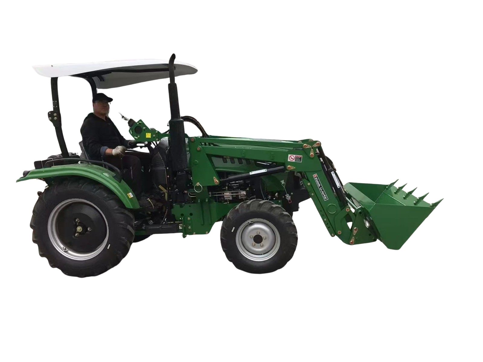 Tauros HX504 4x4 - malotrator  bez kabiny s čelním nakladačem