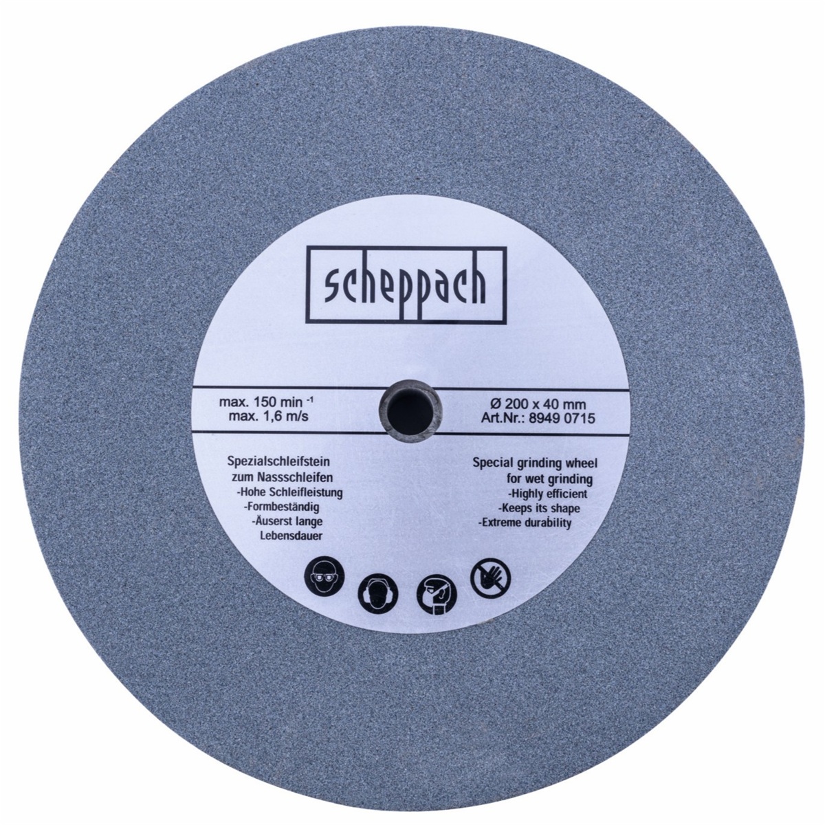 Scheppach - brusný kotouč (200 x 40 x 12 mm, K220), pro Tiger 5000s / Tiger 2000s / NSM 200 / WG 08