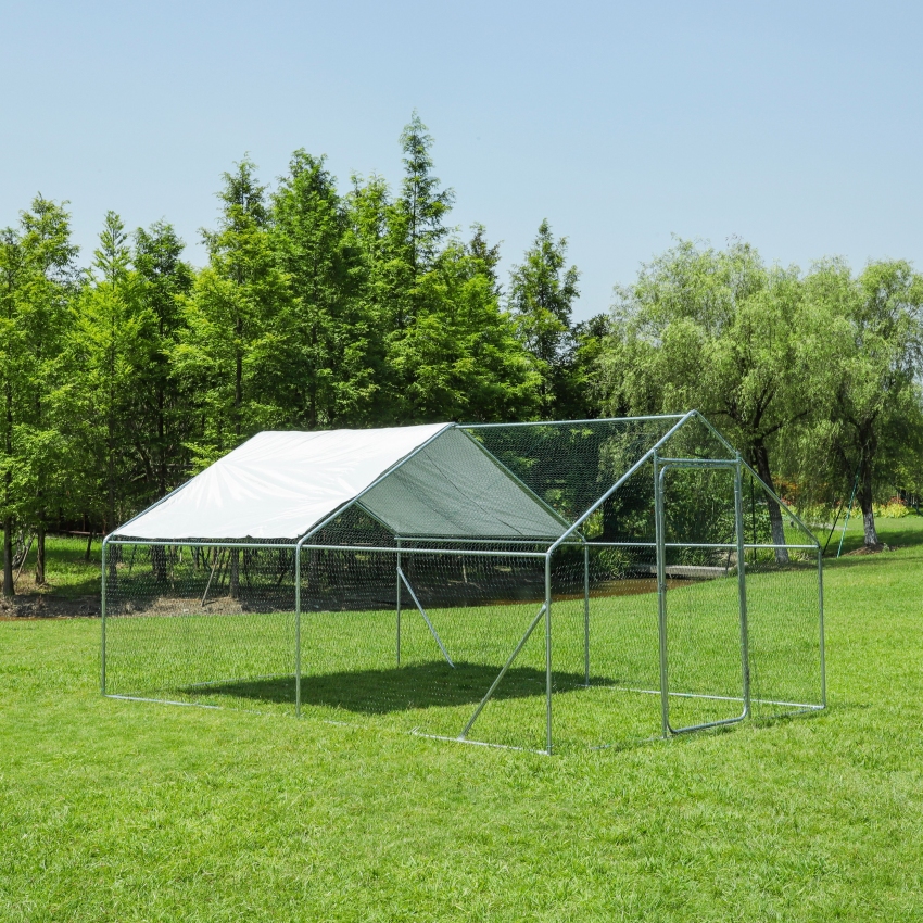 VESPAGARDEN - výběh pro drůbež / klec pro slepice, 6x3x2 m / 18 m2