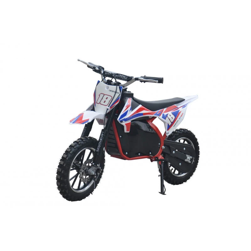Leramotors Devil Deluxe 800W/36V elektrická minicross motorka, červená
