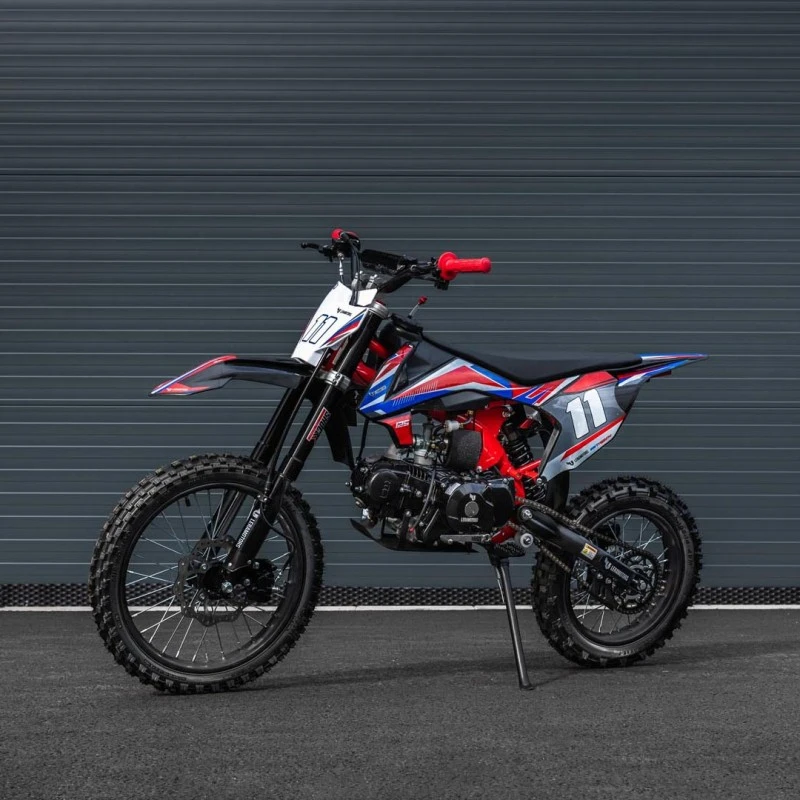 Leramotors Shark 125ccm E-Start 4T 17/14 - pitbike, červená