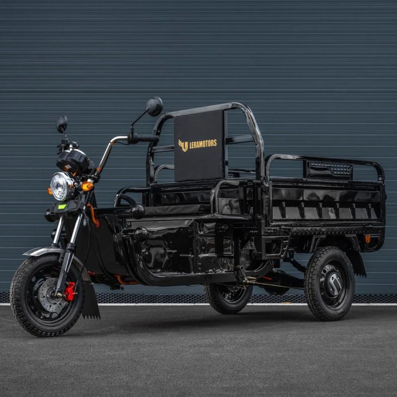 Elektrická nákladní tříkolka Leramotors Cargo G1 1000W - Tuk Tuk Černá