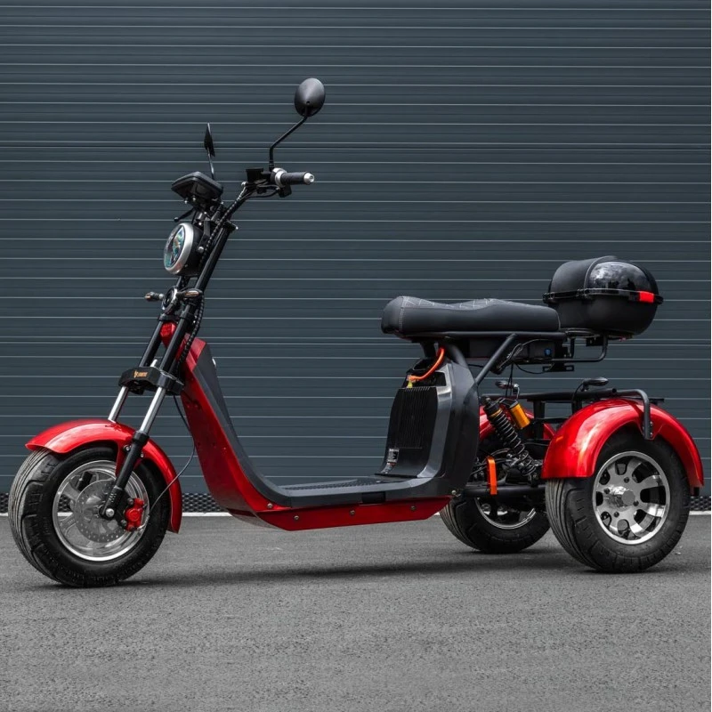 Leramotors Scooters C5 2000W - elektrická tříkolka, červená
