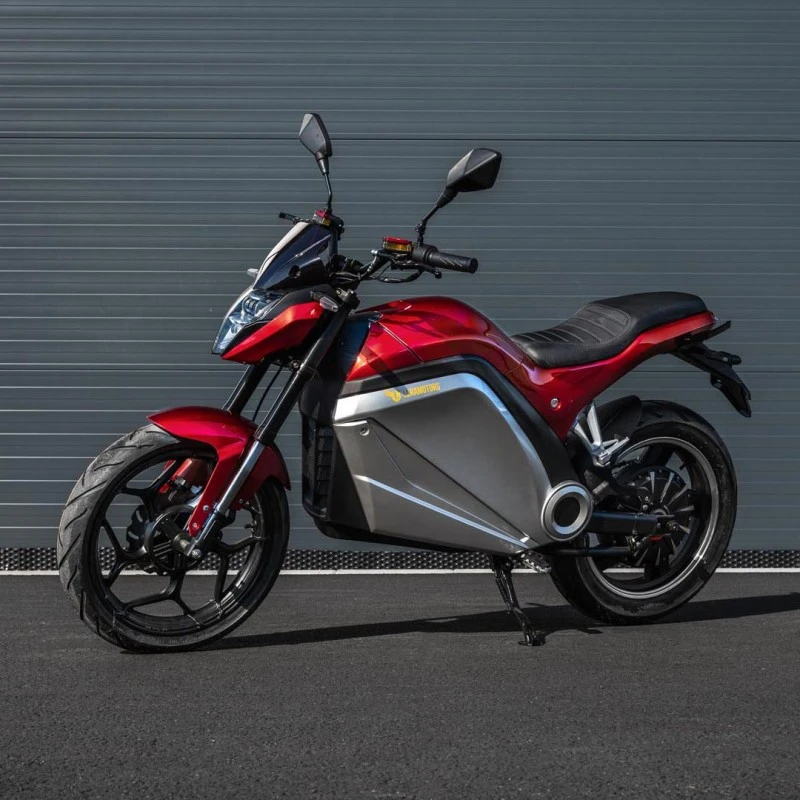 Leramotors Lancaster 3000W - elektrická motorka, červená