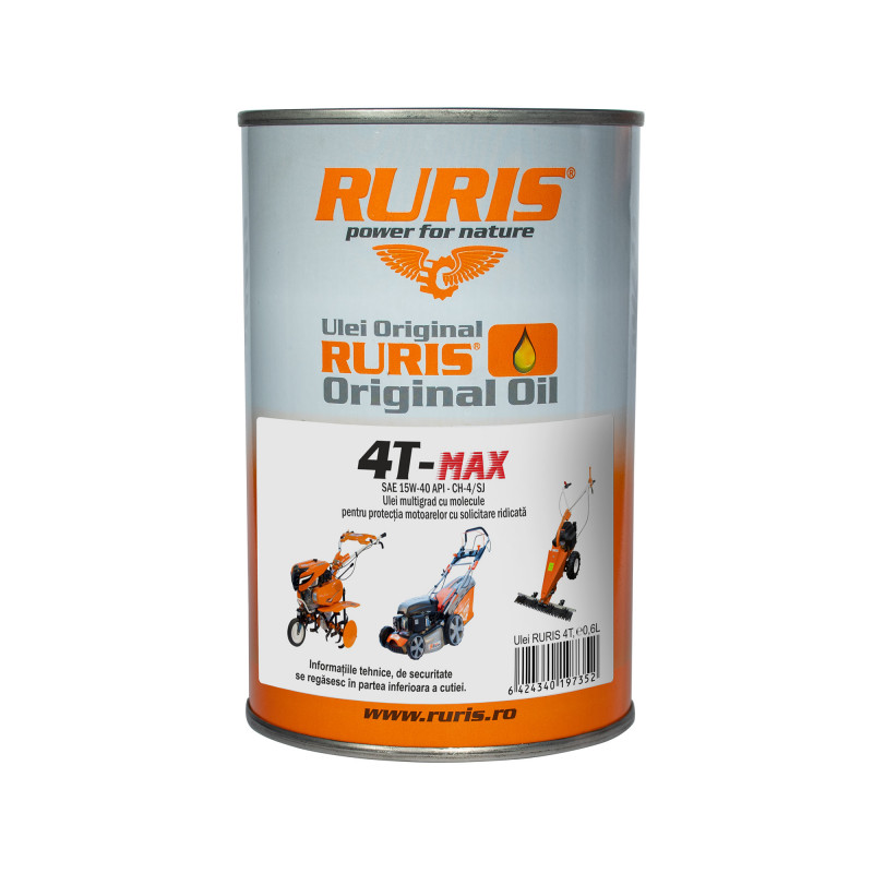 RURIS 4T-MAX - motorový olej 4T / 600 ml.