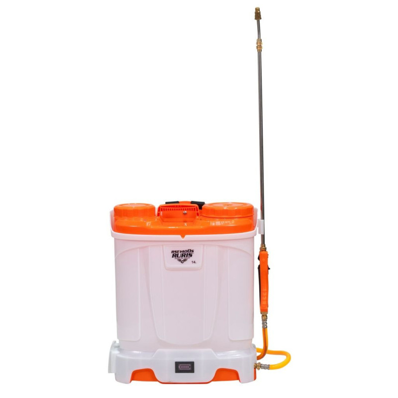 RURIS RSE 1400S 12V - akumulátorový postřikovač (s 8 Ah akumulátorem a nabíječkou), 14l