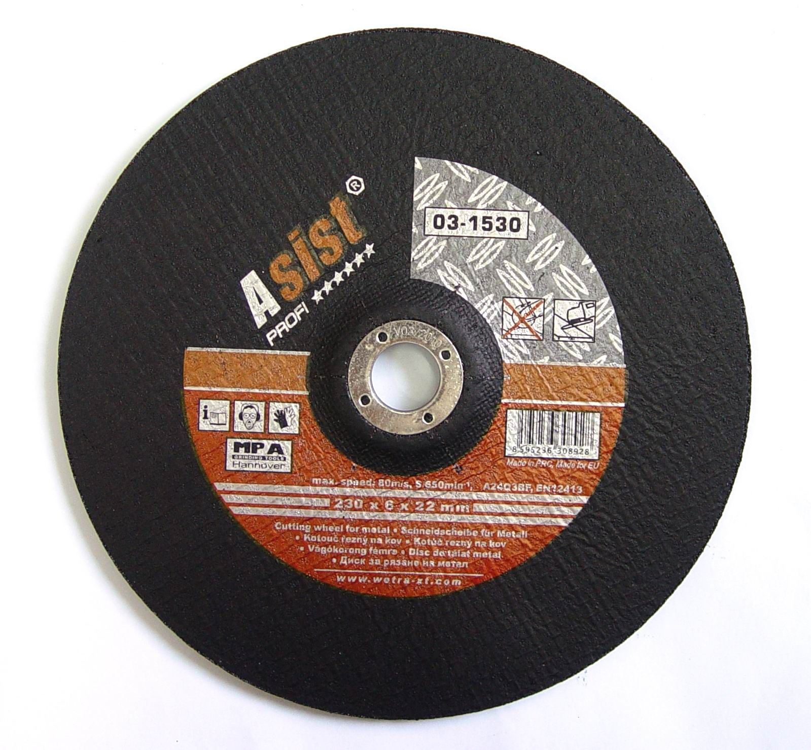 Asist Kotouč brusný na kov ASIST, 230mm