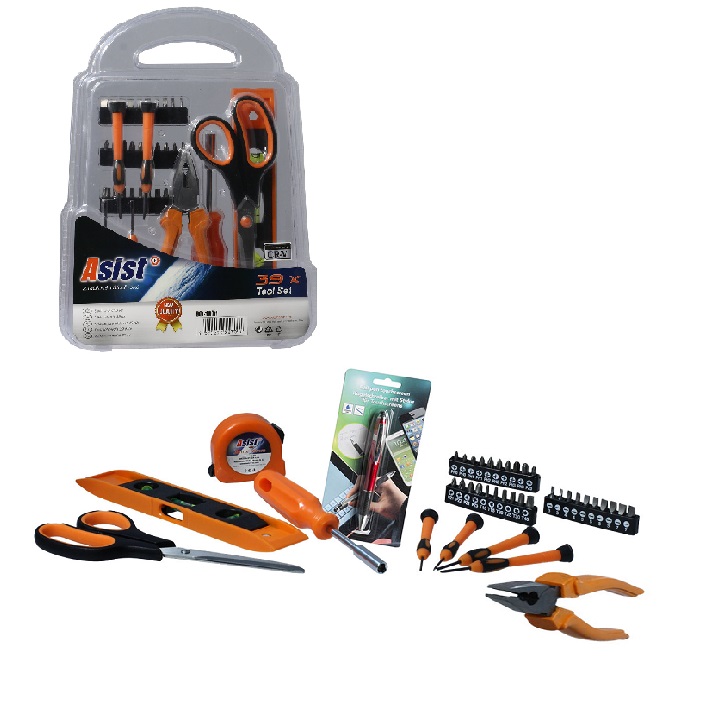 Asist Sada nářadí 39 ks - Chrom vanadium, + pero Stylus pro dotykové displeje