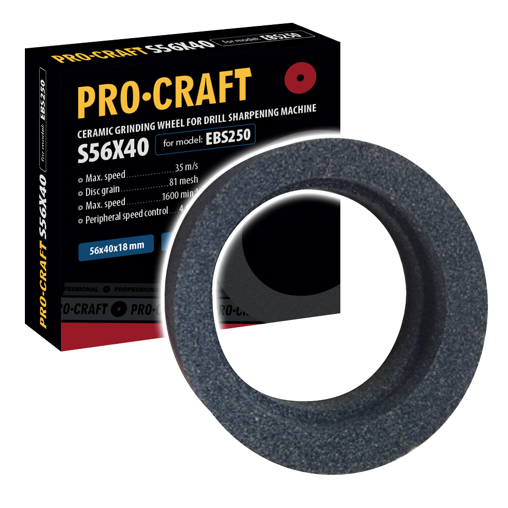 Procraft S56X40 / EBS250 - brusný kotouč pro brusky na vrtáky