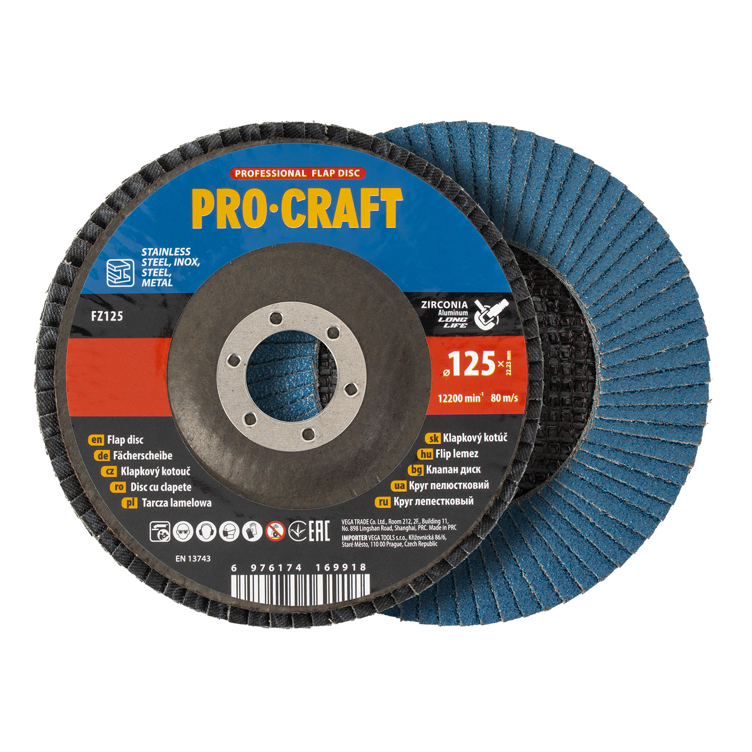 Procraft FZ125P80T29 - lamelový kotouč