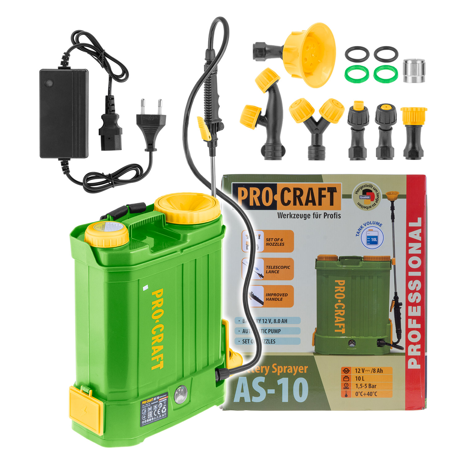 Aku postřikovač Procraft AS-10 | AS-10