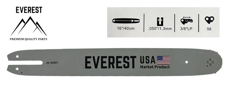 UNIVERZÁLNÍ VODÍCÍ LIŠTA 16" 3/8LP 1,3mm 56ogn. EVEREST