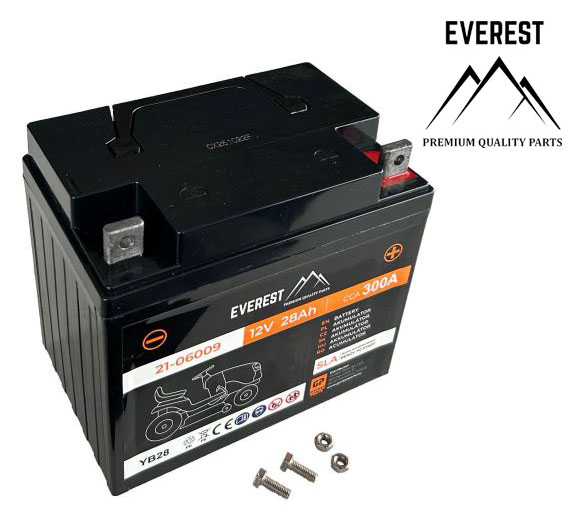 UNIVERZÁLNÍ GELOVÝ (AGM) AKUMULÁTOR 12V 28Ah PRAVÝ PLUS EVEREST