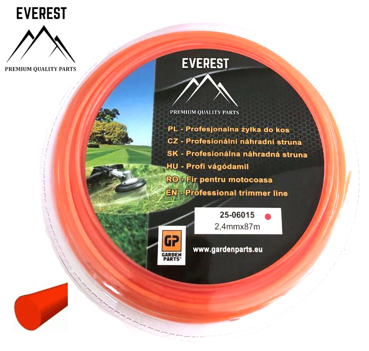 UNIVERZÁLNÍ Náhradní struna - kulatá 2,4mm 87M EVEREST
