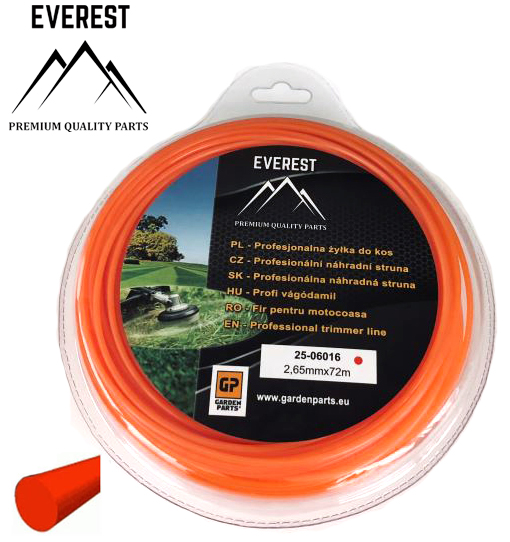 UNIVERZÁLNÍ Náhradní struna - kulatá 2,65mm  72M EVEREST