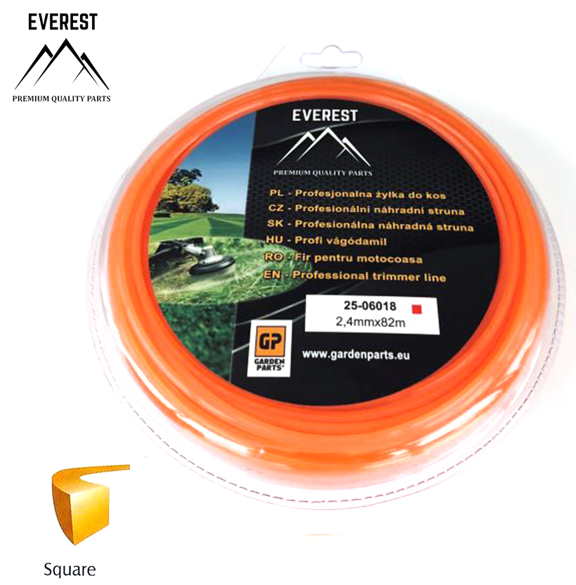 UNIVERZÁLNÍ Náhradní struna - čtvercová 2,4mm 82M EVEREST