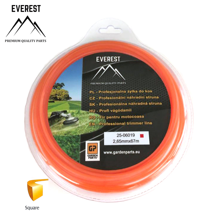 UNIVERZÁLNÍ Náhradní struna - čtvercová 2,65mm  67M EVEREST