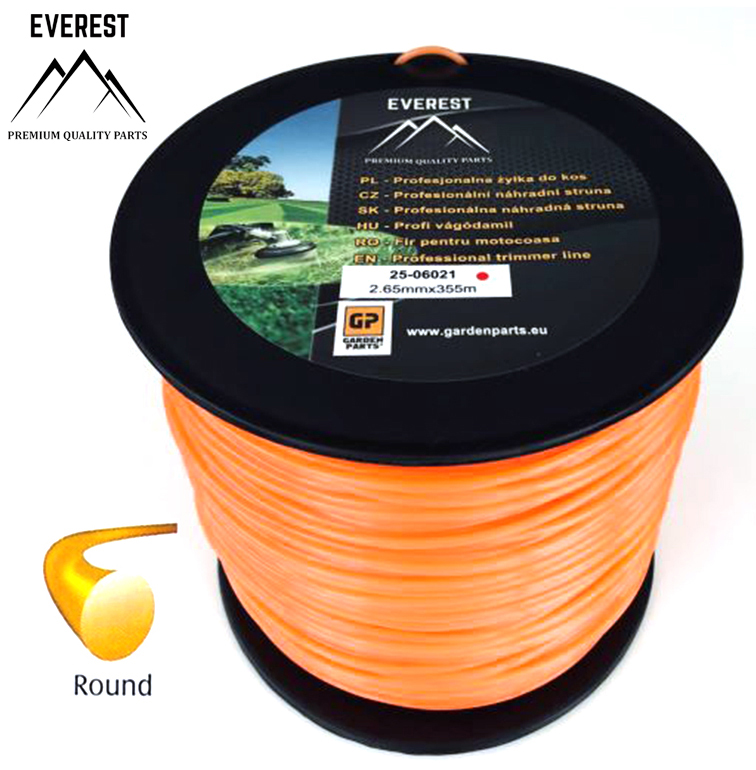 UNIVERZÁLNÍ Náhradní struna - kulatá 2,65mm 355M EVEREST