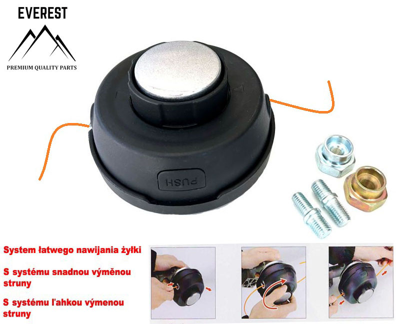 UNIVERZÁLNÍ STRUNOVÁ HLAVA POLOAUTOMATICKÁ PRO  10x1.25Z EVEREST