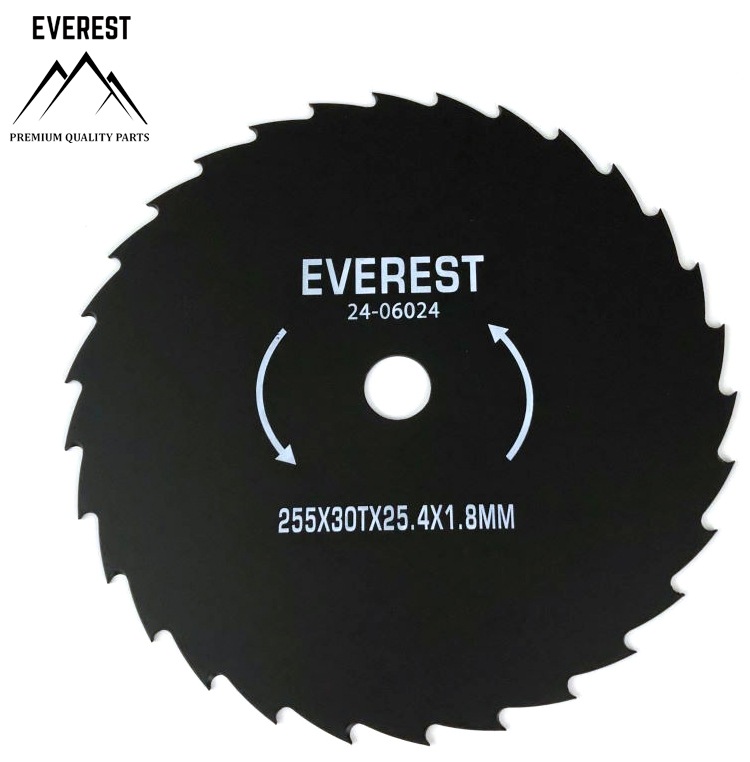 UNIWERSALNE ŘEZACÍ KOTOUČ UNIVERZÁLNÍ 30 ZUBY PRŮMĚR OTVORU 25,4mm ŠÍŘKA 255mm TLOUŠŤKA 1,8mm EVEREST