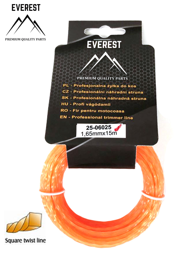 UNIWERSALNE Náhradní struna TWIST 1,65mm 15M EVEREST