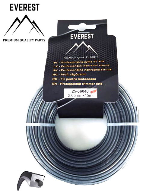UNIVERZÁLNÍ Náhradní struna DUAL POWER LINE 2,65mm 15M EVEREST