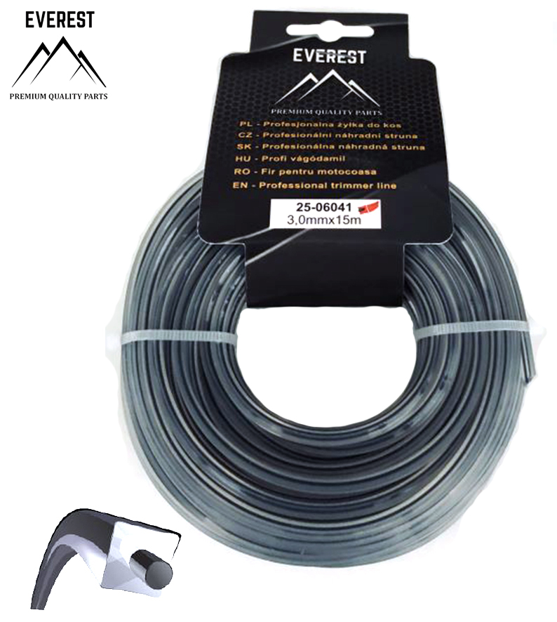 UNIVERZÁLNÍ Náhradní struna DUAL POWER LINE 3,00mm 15M EVEREST