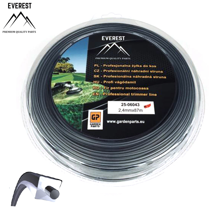 UNIVERZÁLNÍ Náhradní struna DUAL POWER LINE 2,4mm 87M EVEREST