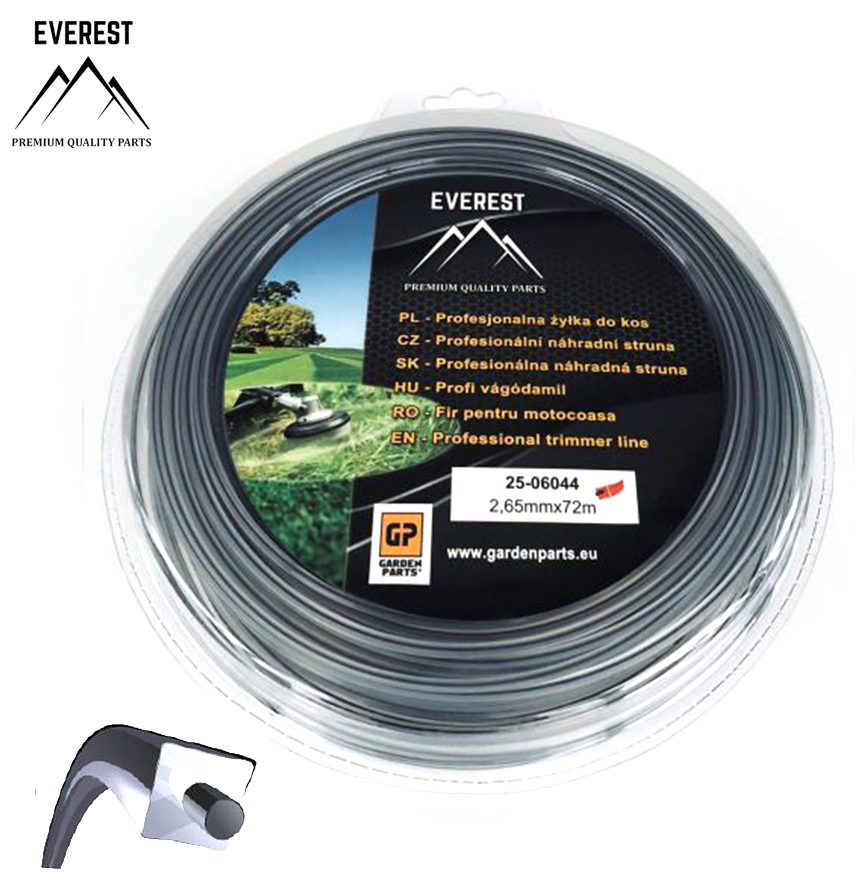 UNIVERZÁLNÍ Náhradní struna DUAL POWER LINE 2,65mm 72M EVEREST