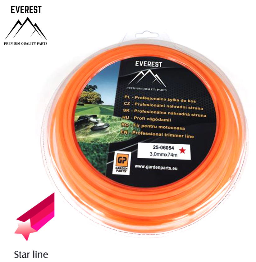 Náhradní struna - hvězda 3,0mm 74M EVEREST