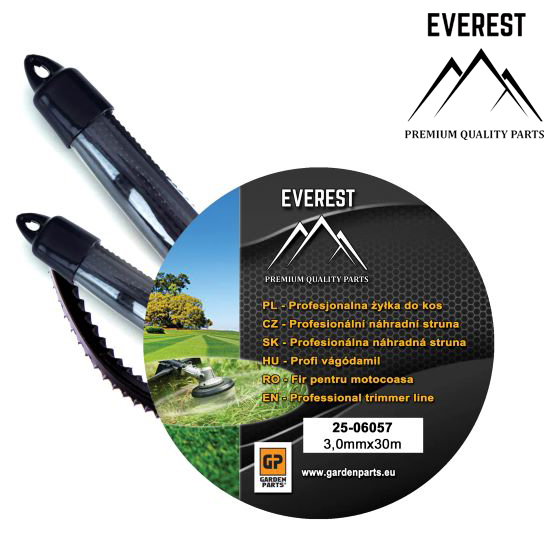 Náhradní struna - SAW LINE 3,0mm 50szt. 30cm EVEREST