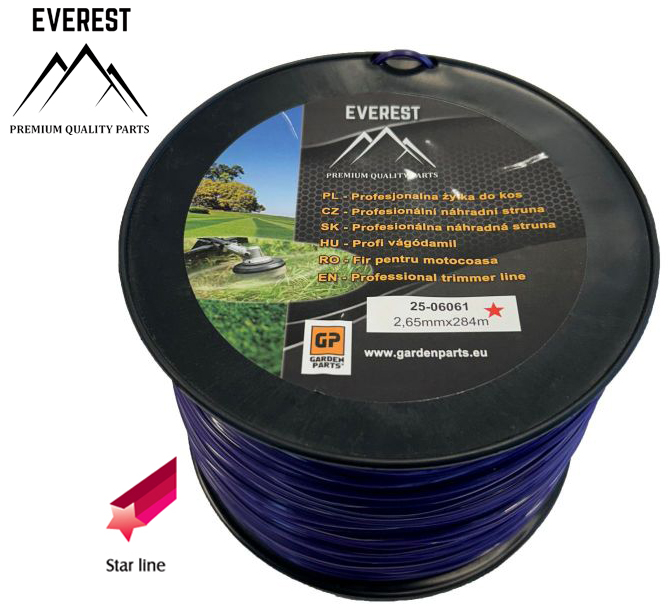 UNIVERZÁLNÍ Náhradní struna - hvězda 2,65mm 284M PROFESSIONAL EVEREST